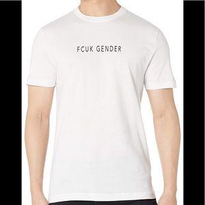French Connection Men's FCUK Gender T-Shirt Large